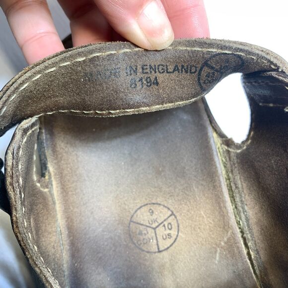 Vintage Dr. Martens 8194 Slingback‎ Sandals Mens Size 10 Brown Leather Buckle main image 4